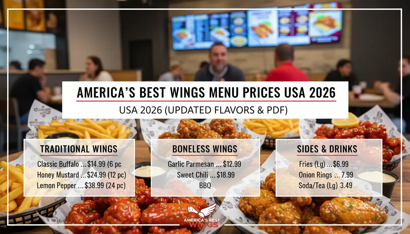 americas best wings menu prices in usa 2026 updated flavors pdf