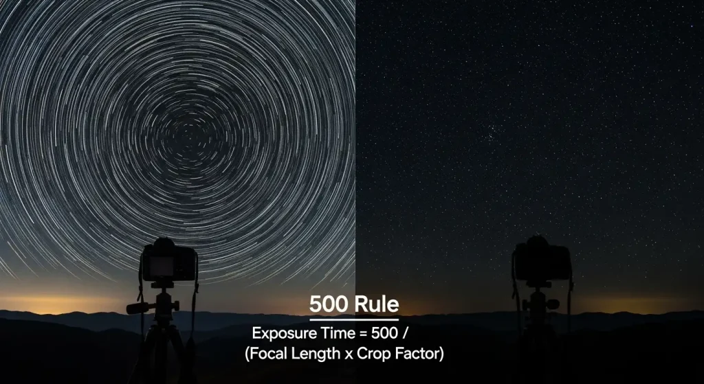 6. Calculate Shutter Speed Using the 500 Rule