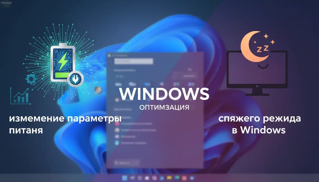 изменение параметров питания и спящего режима в windows