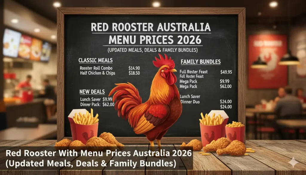 Red Rooster With Menu Prices Australia 2026 (Updated Meals, Deals & Family Bundles